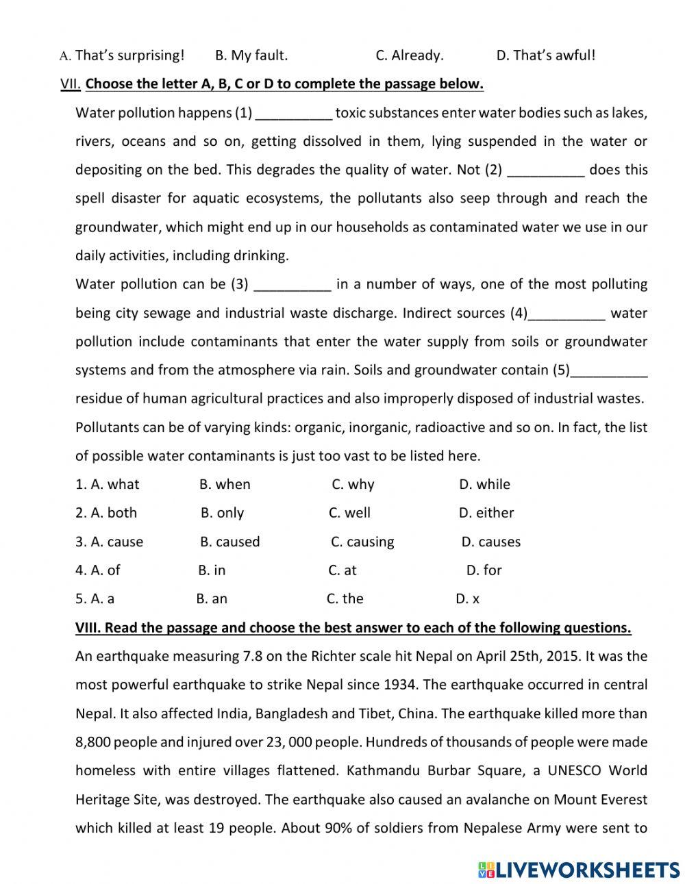 Gr8 2nd midterm test 3
