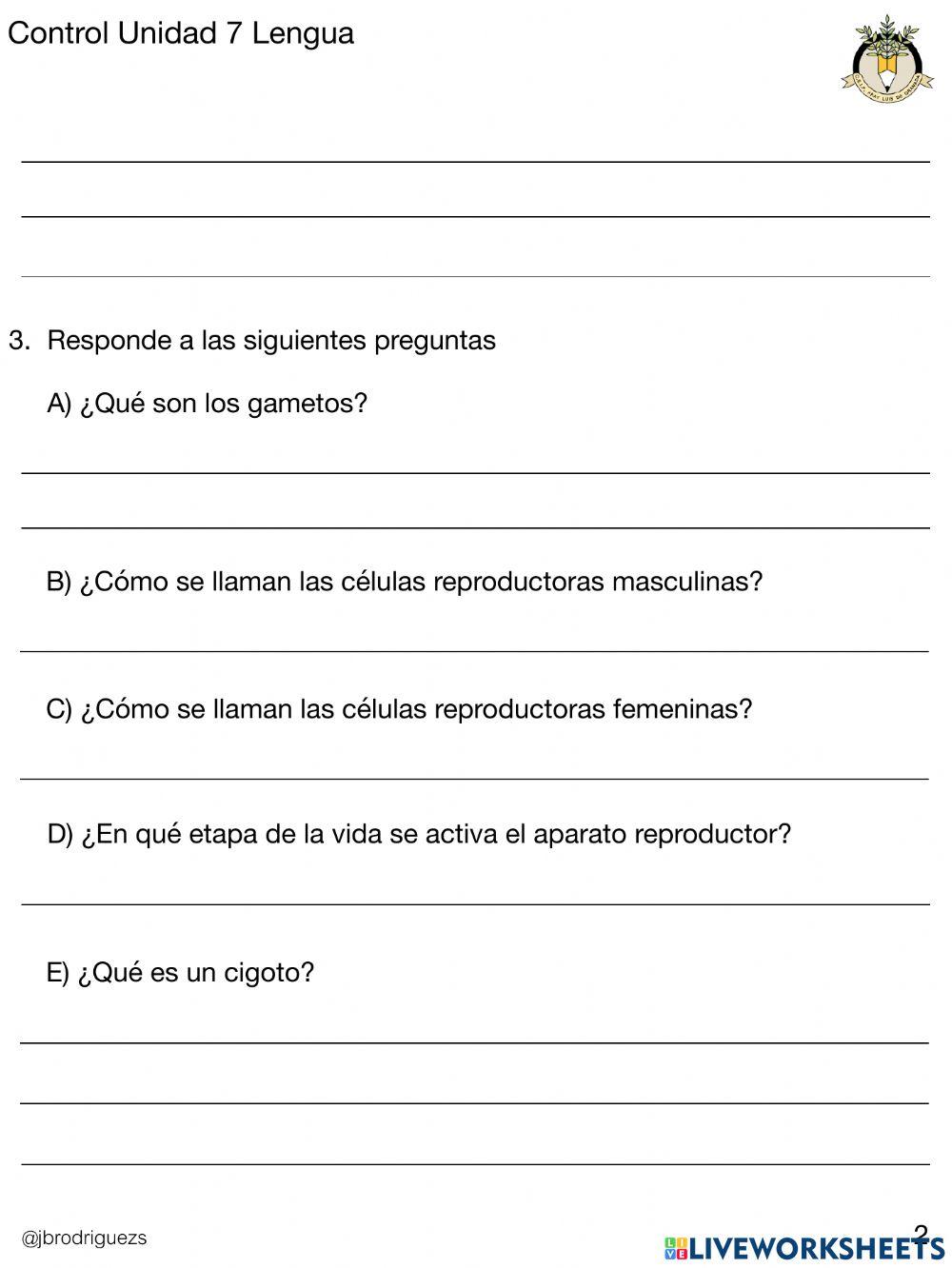 Control U.4 naturales