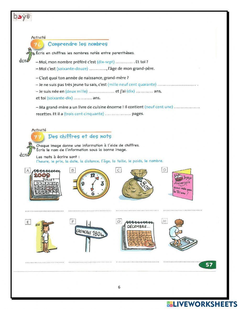 Comprehensions ecrites