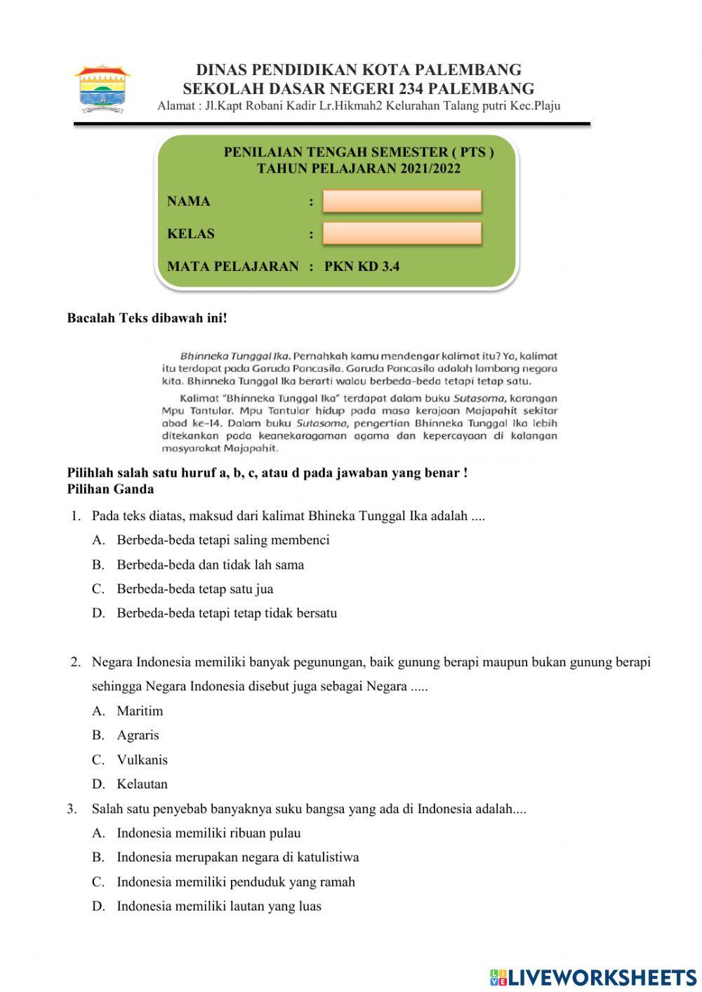 Bentuk keberagaman indonesia