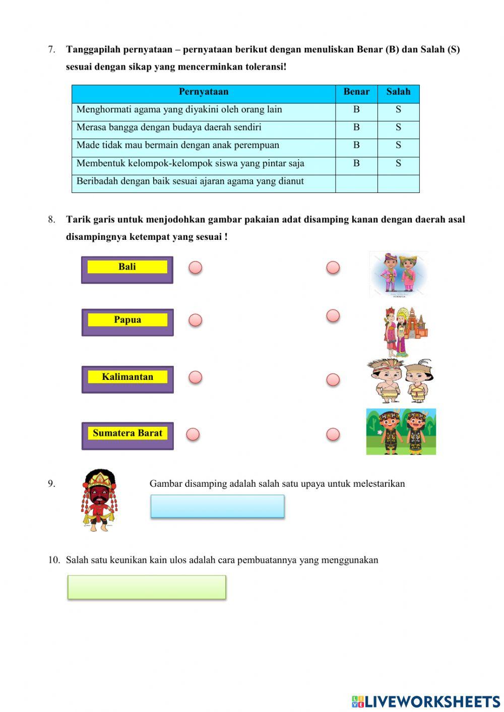 Bentuk keberagaman indonesia