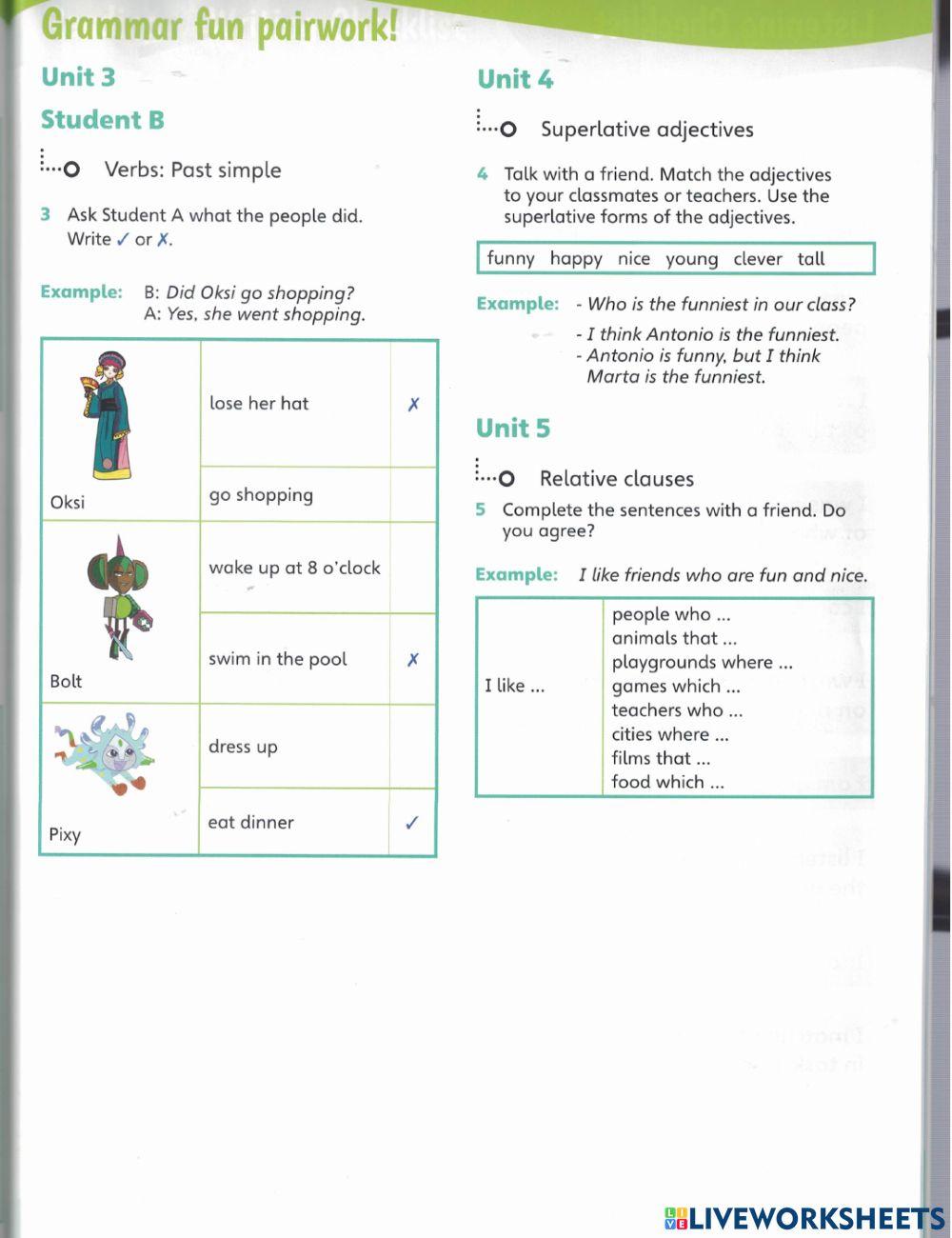 Garmmar fun pairwork 3,4
