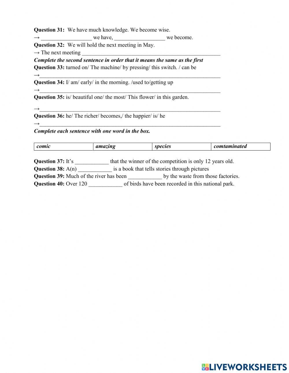Test for mid-second term g12cb