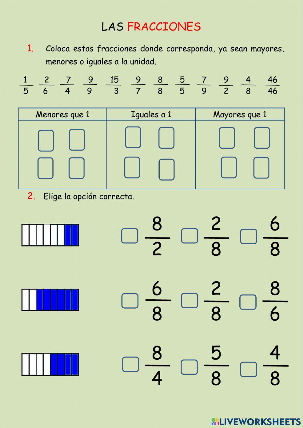 Calculo y fracciones