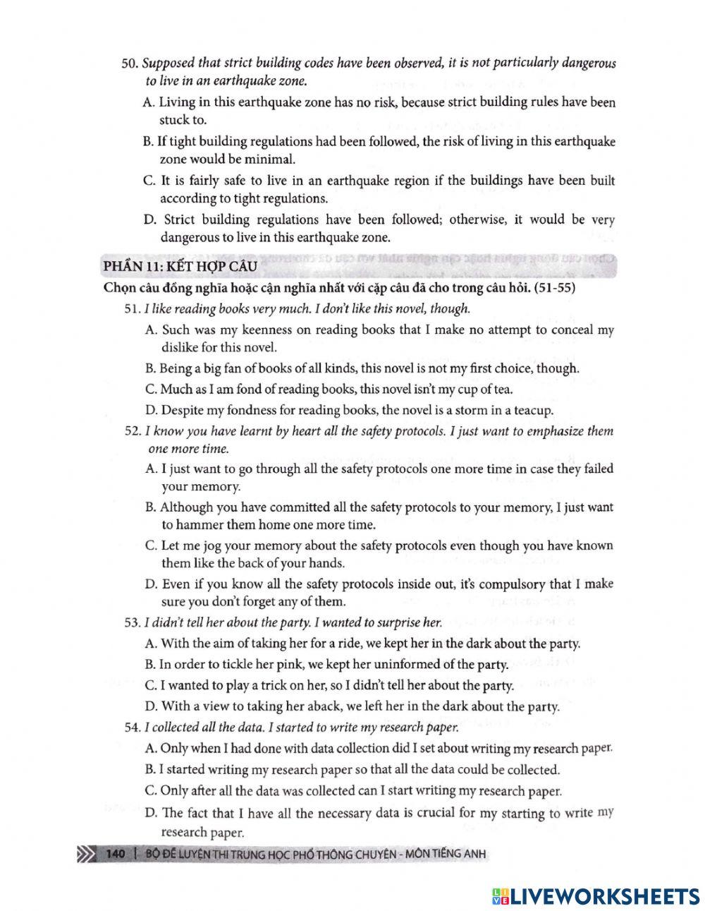 (CNN) Mock test 08 (part 2)