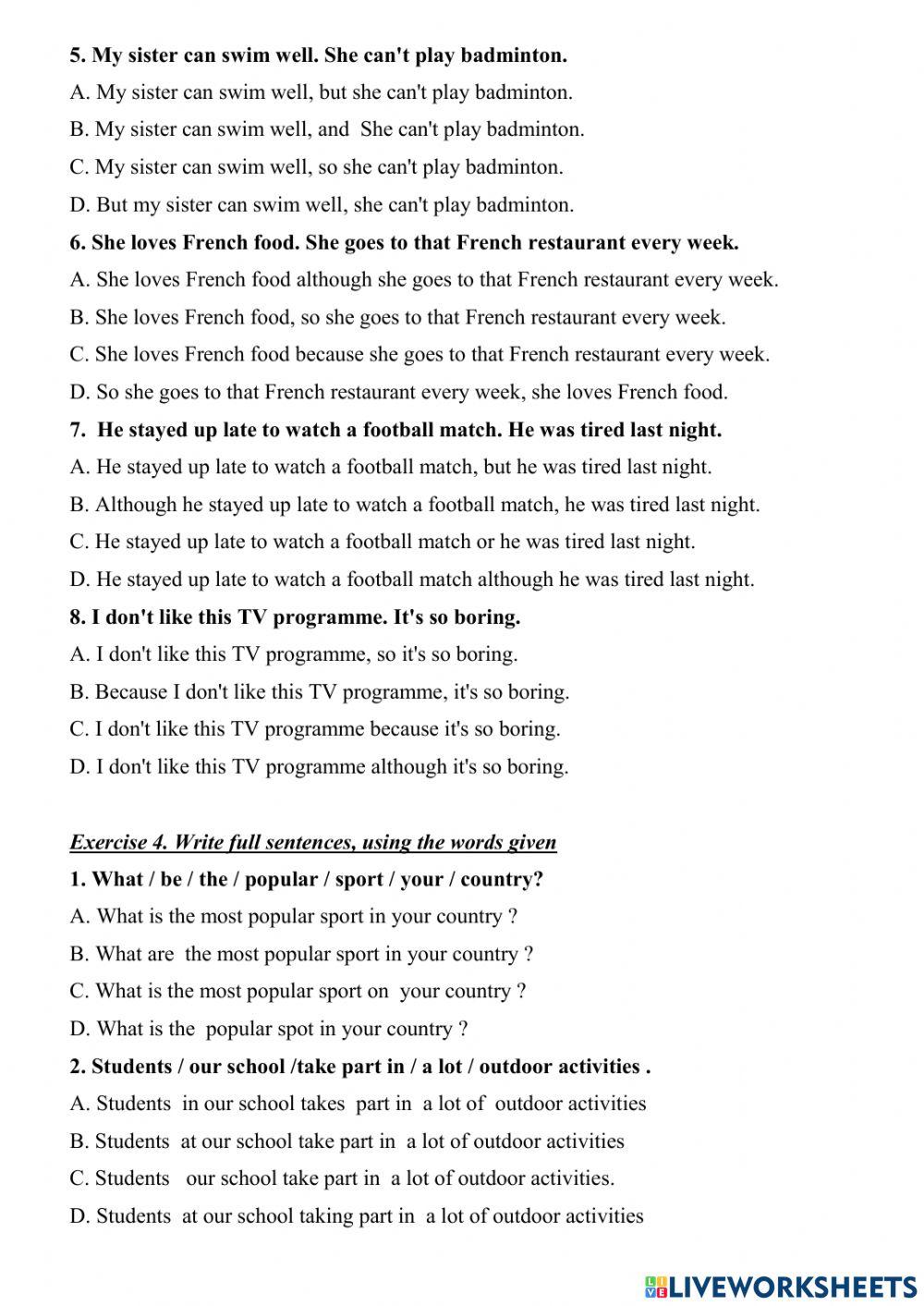 Grade 6 - Second Mid-term revision