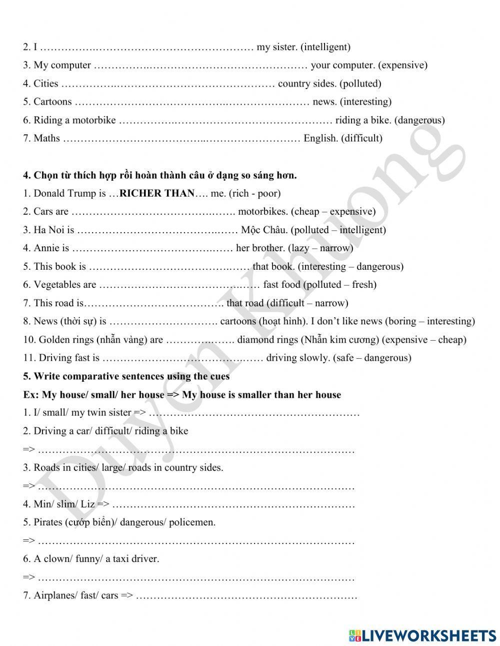 Grade 4.2 - Comparatives 5