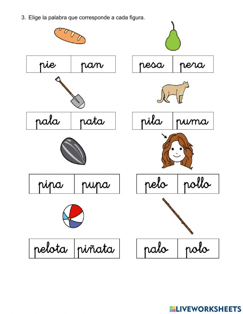 Ficha de lectoescritura