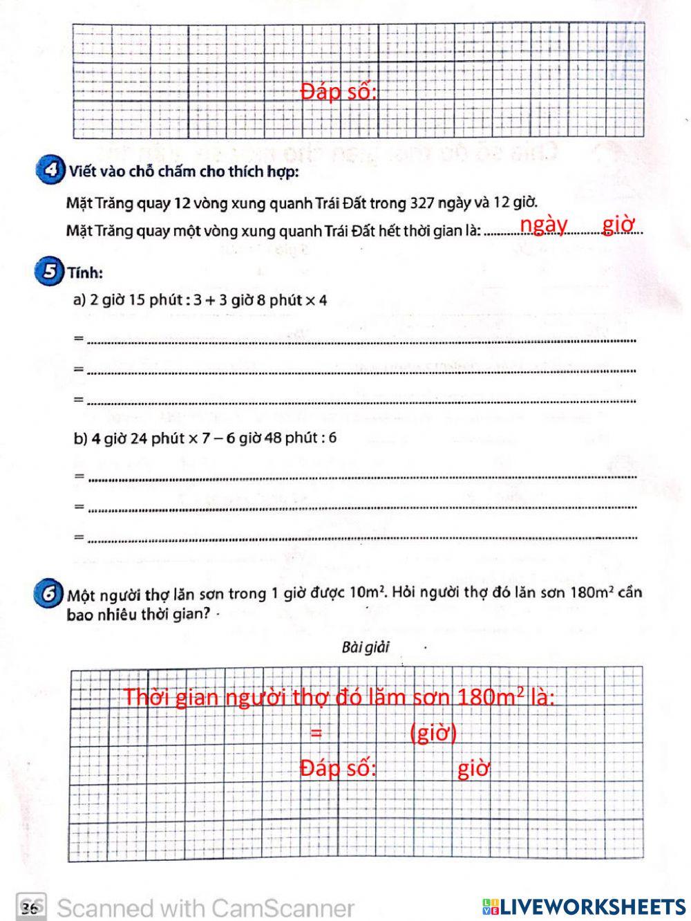 Cùng em học toán tuần 26
