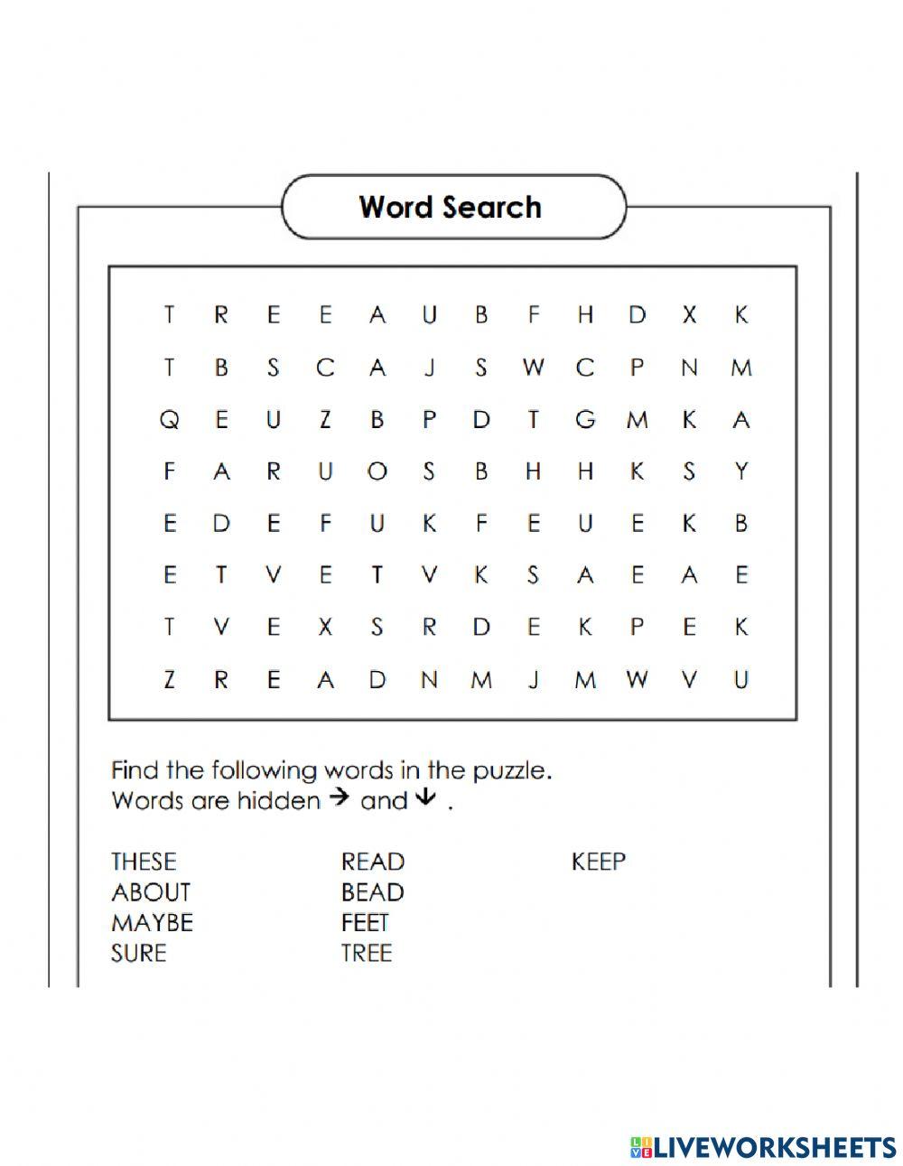 Spelling List 18 exercise Live Worksheets