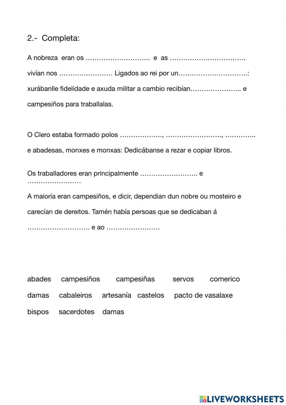 Tema 7 - Idade media - Sociedade cristiá