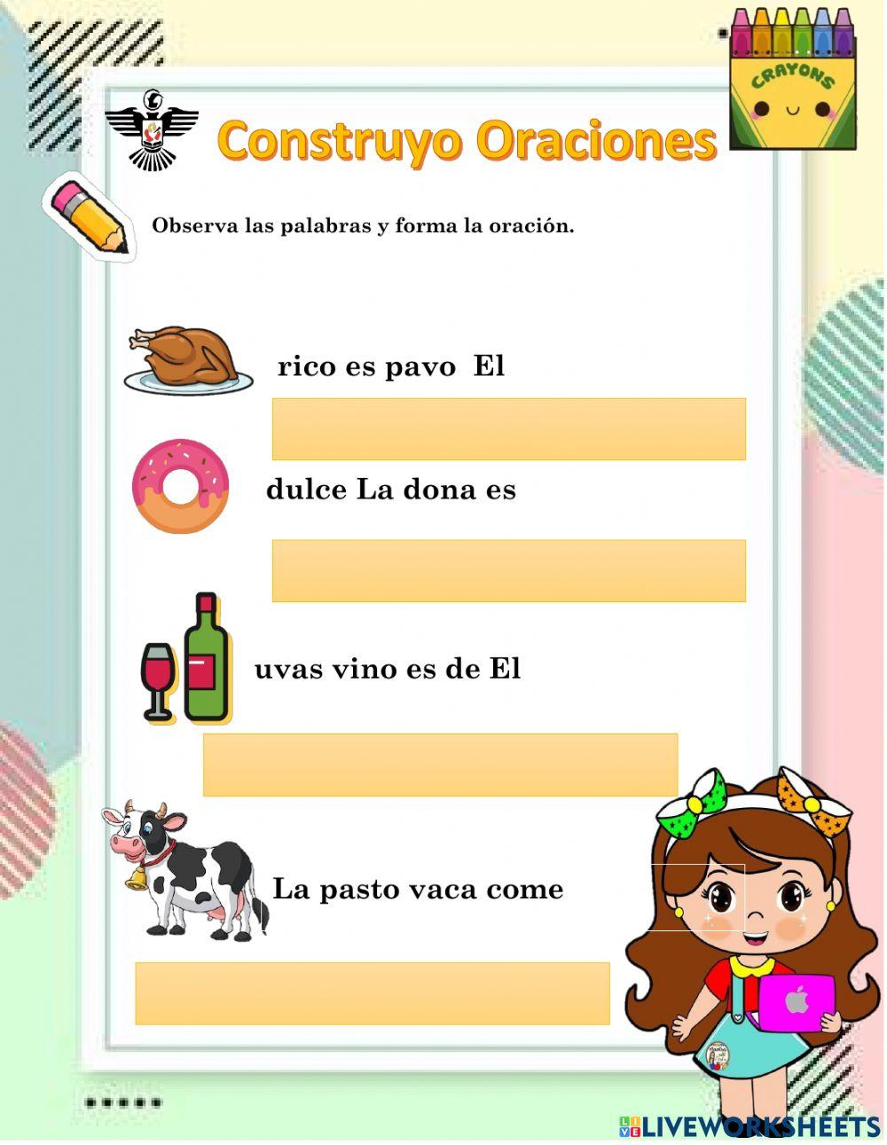 Ordenar las oraciones