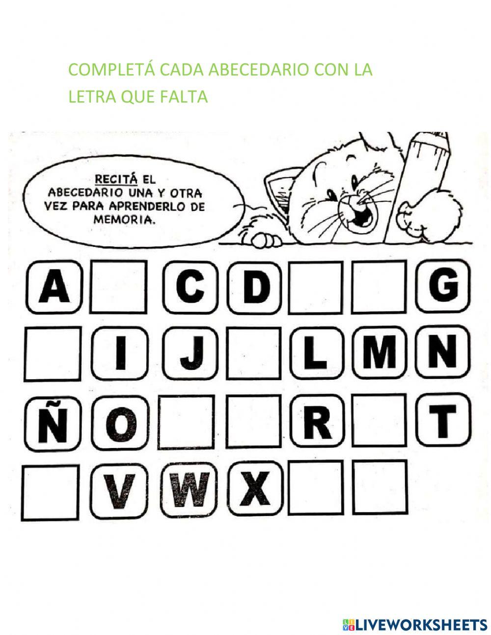 Tarea abecedario