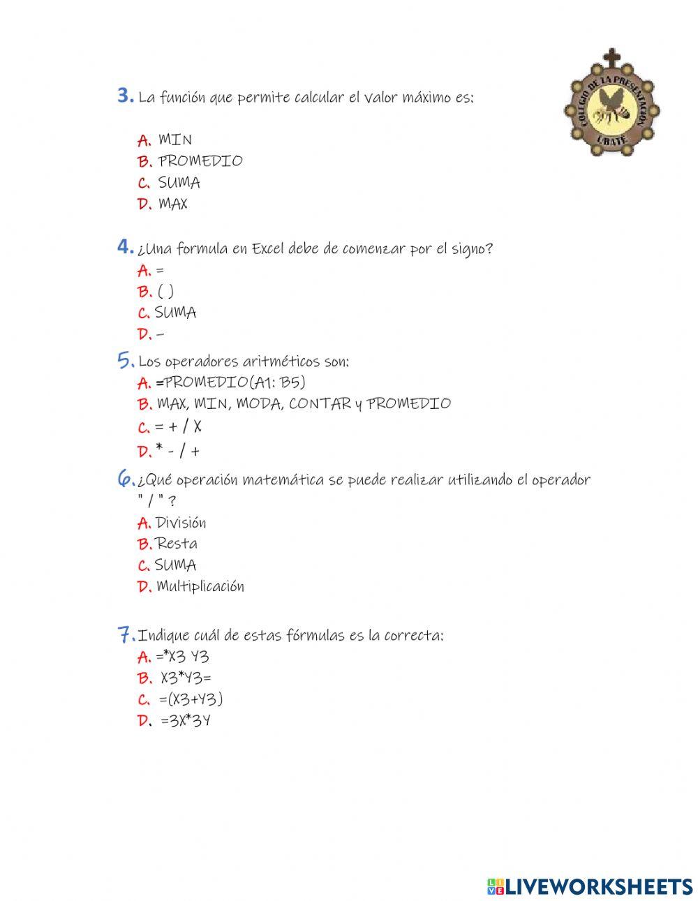 Evaluación 5° II CORTE