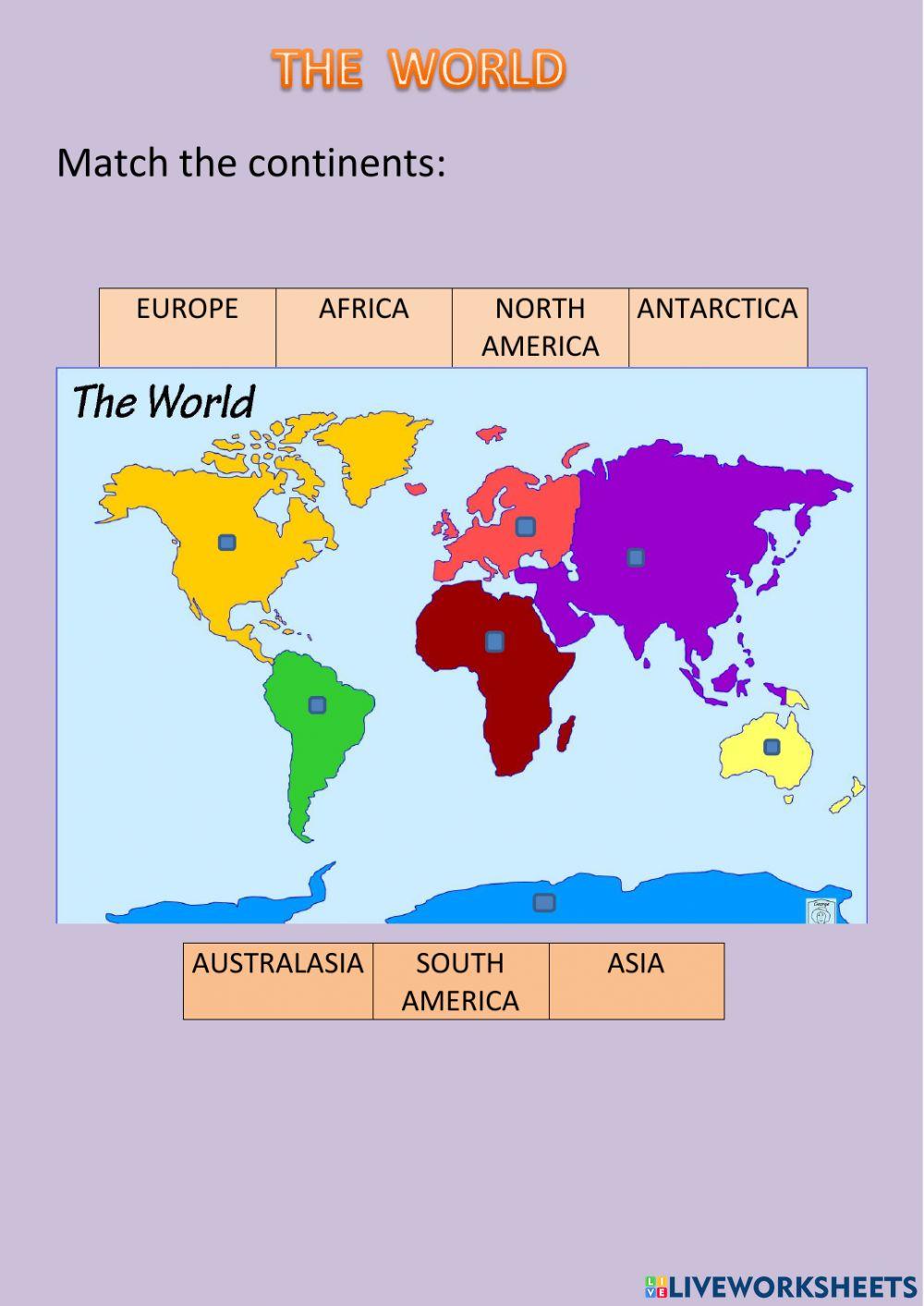 Continents and countries
