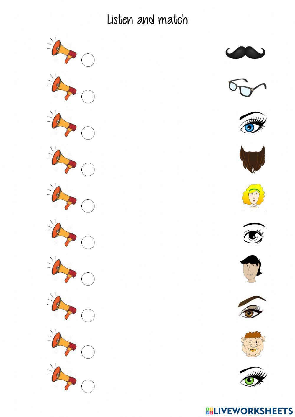 Listen and match face