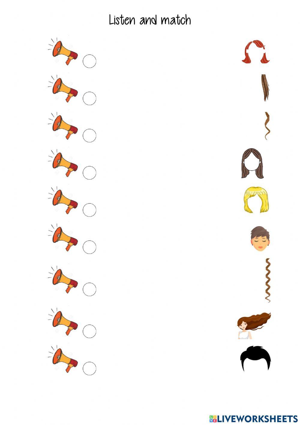 Listen and match hair