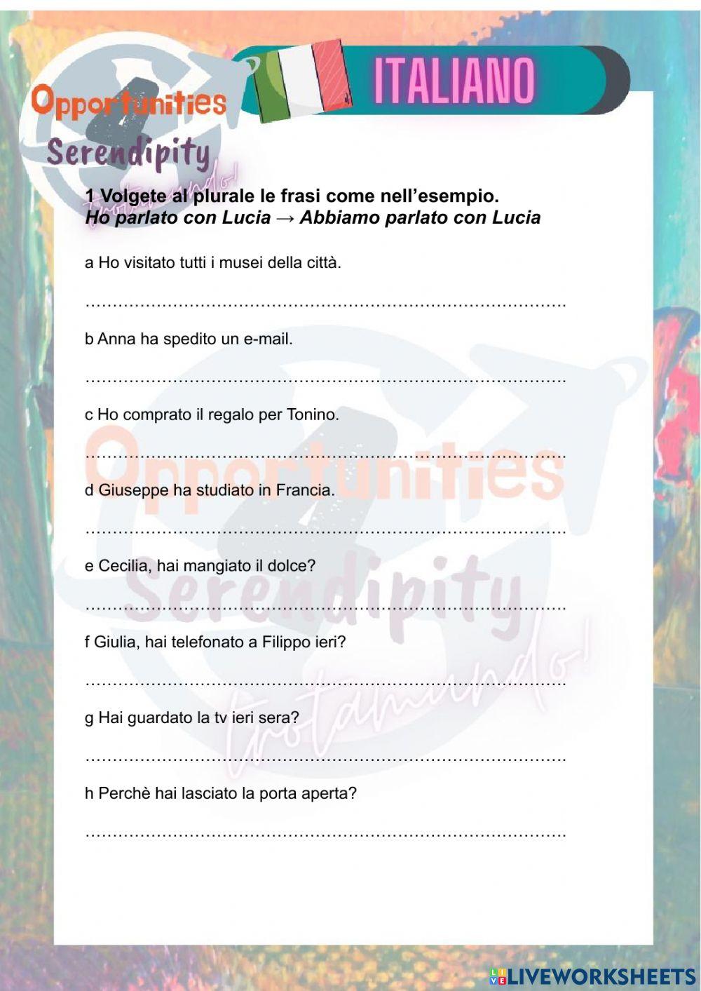 Progetto italiano tarea 16