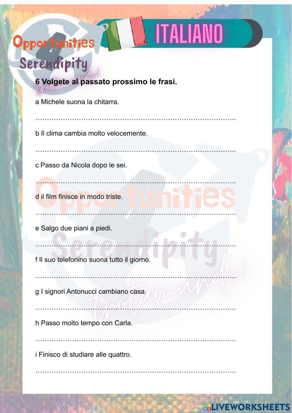 Progetto italiano tarea 16