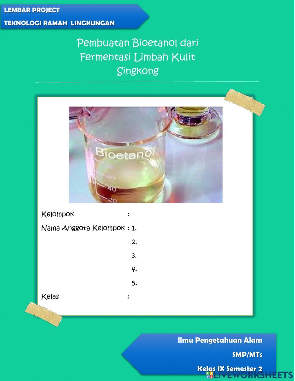 Lembar Project Bioetanol