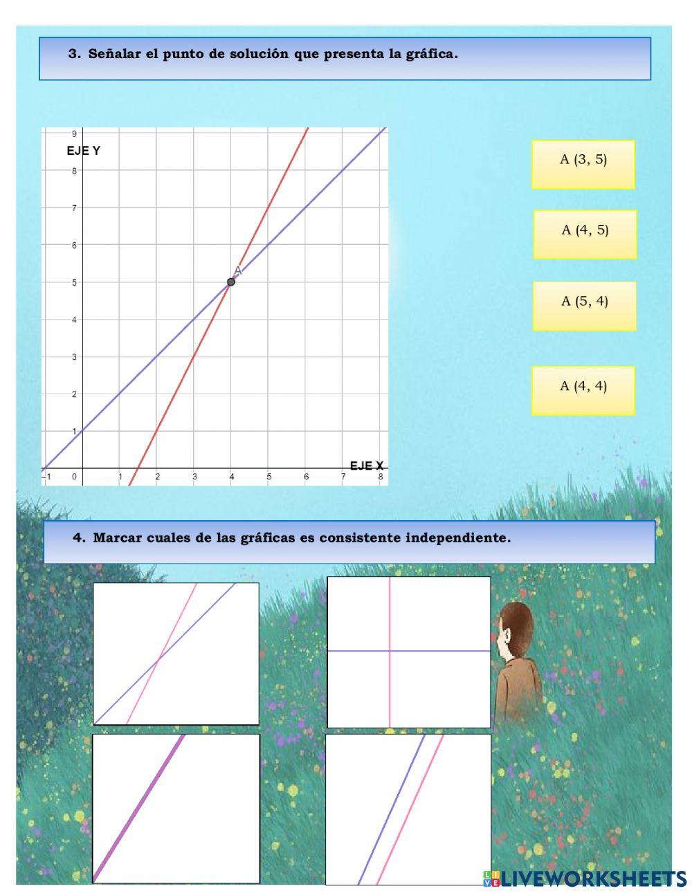 SIstemas de ecuaciones 2x2