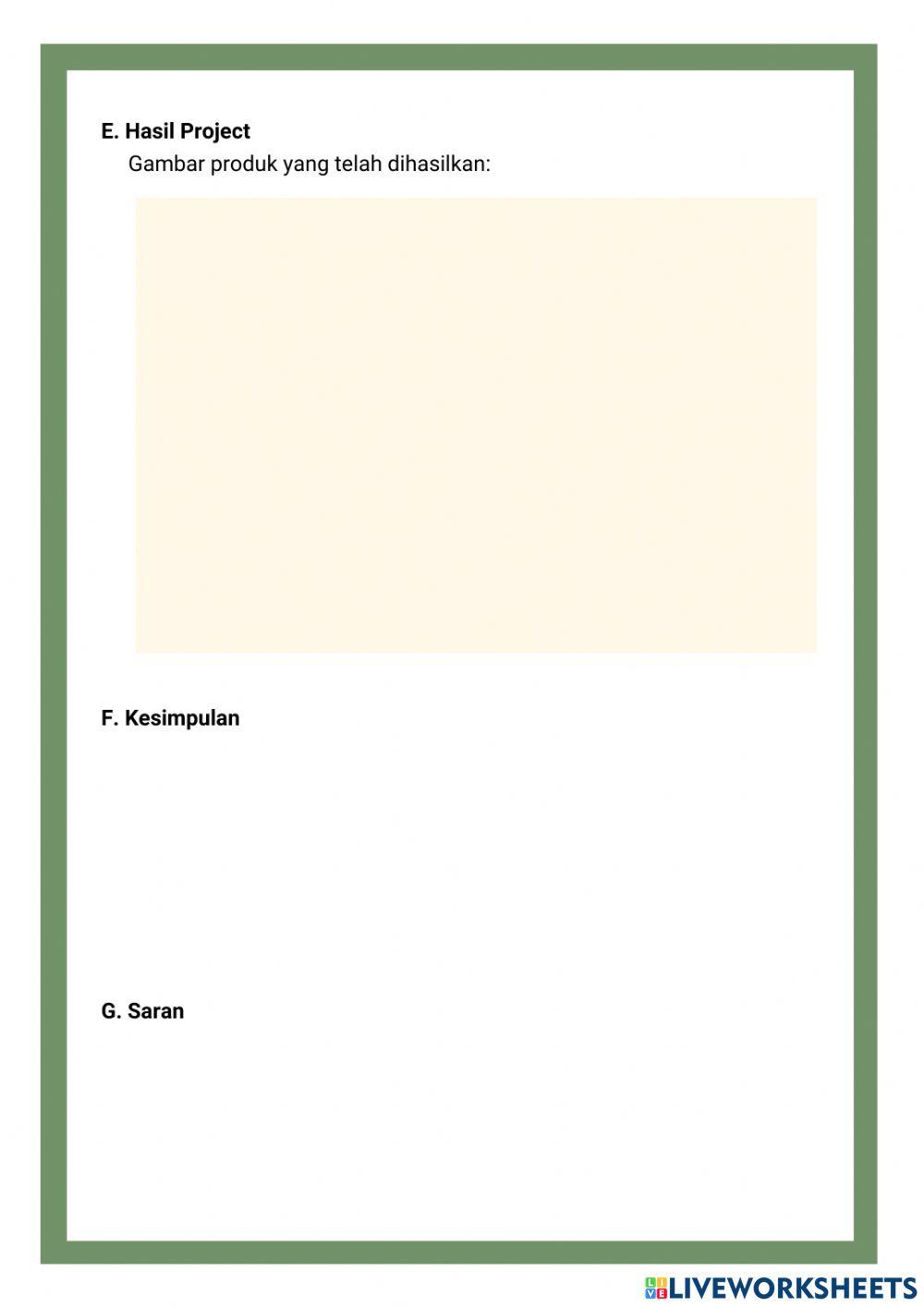 Lembar Project Alat Pemurnian Air Sederhana