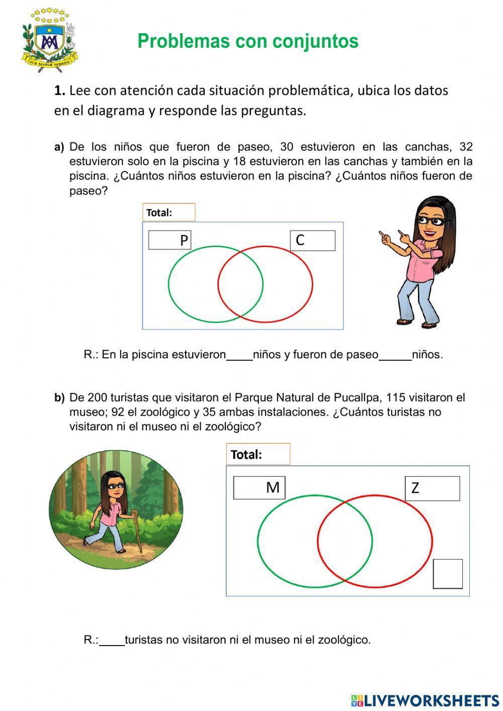 Problemas con dos conjuntos
