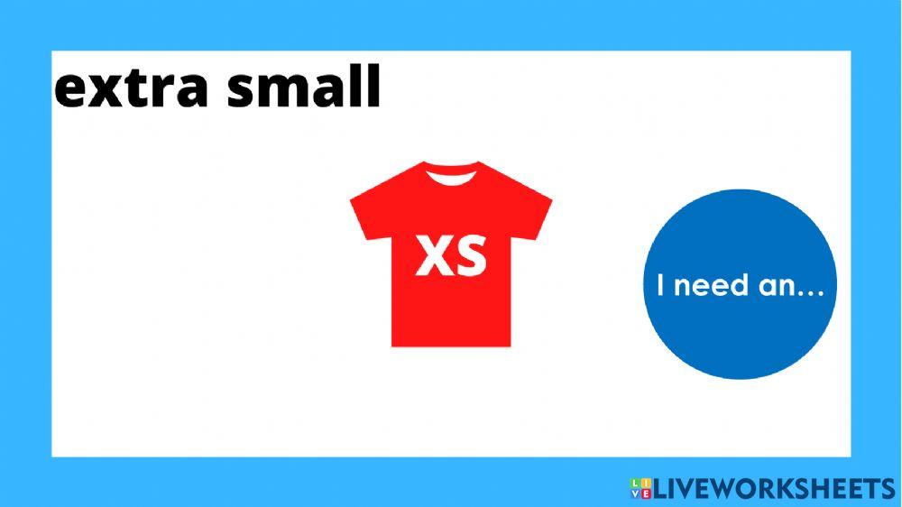 Listen and repeat: I need-Clothes