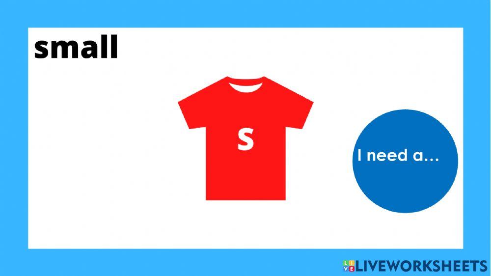 Listen and repeat: I need-Clothes