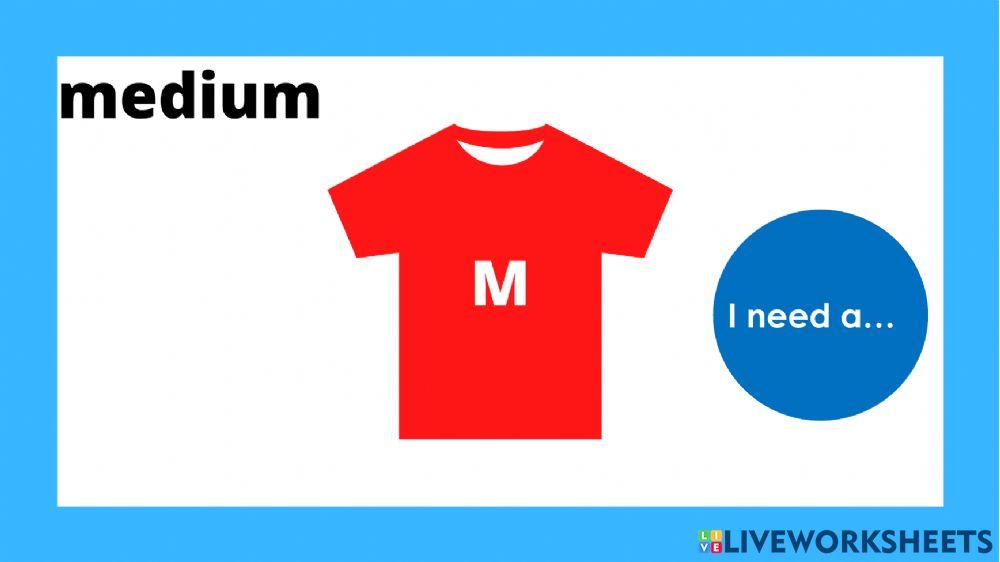 Listen and repeat: I need-Clothes