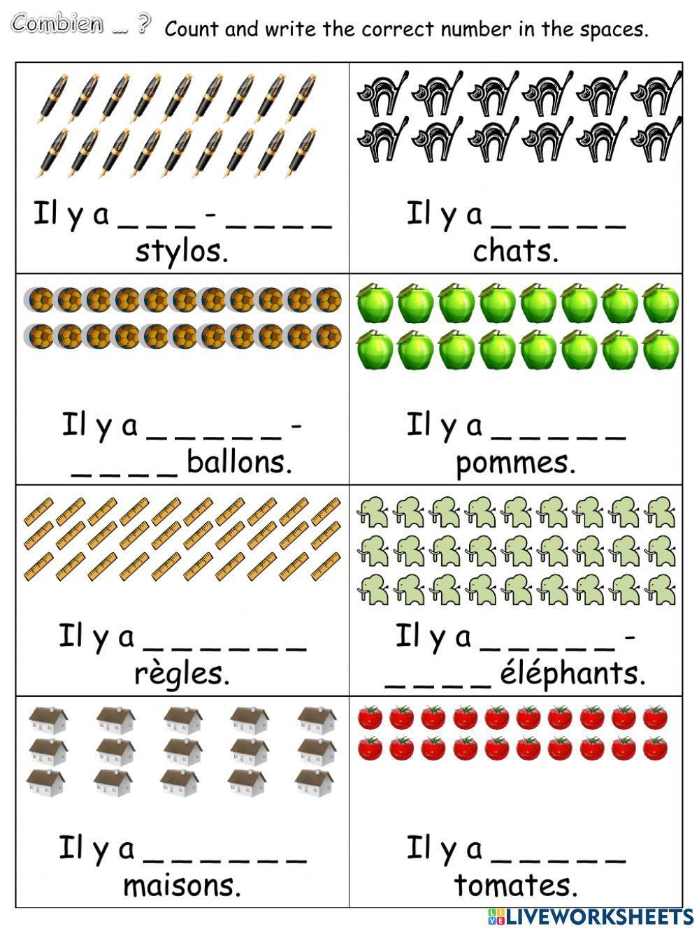 French Numbers (numéros français)