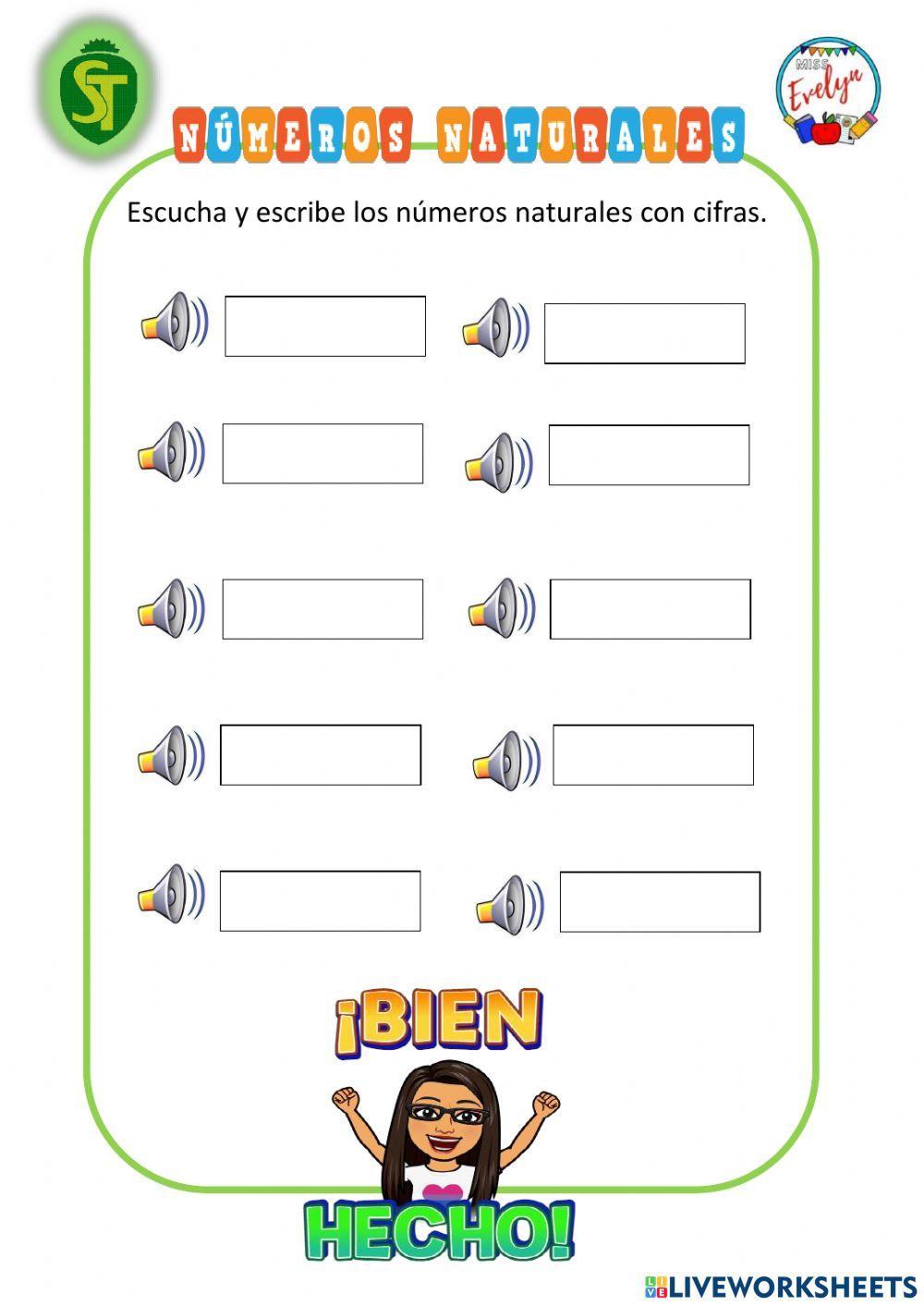 Números naturales Números naturales