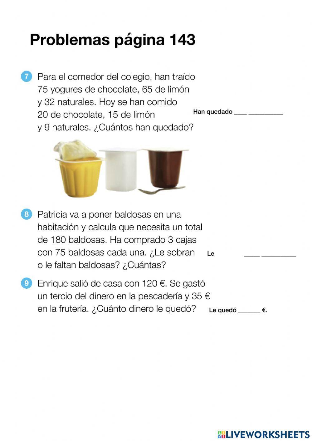 Problemas página 143