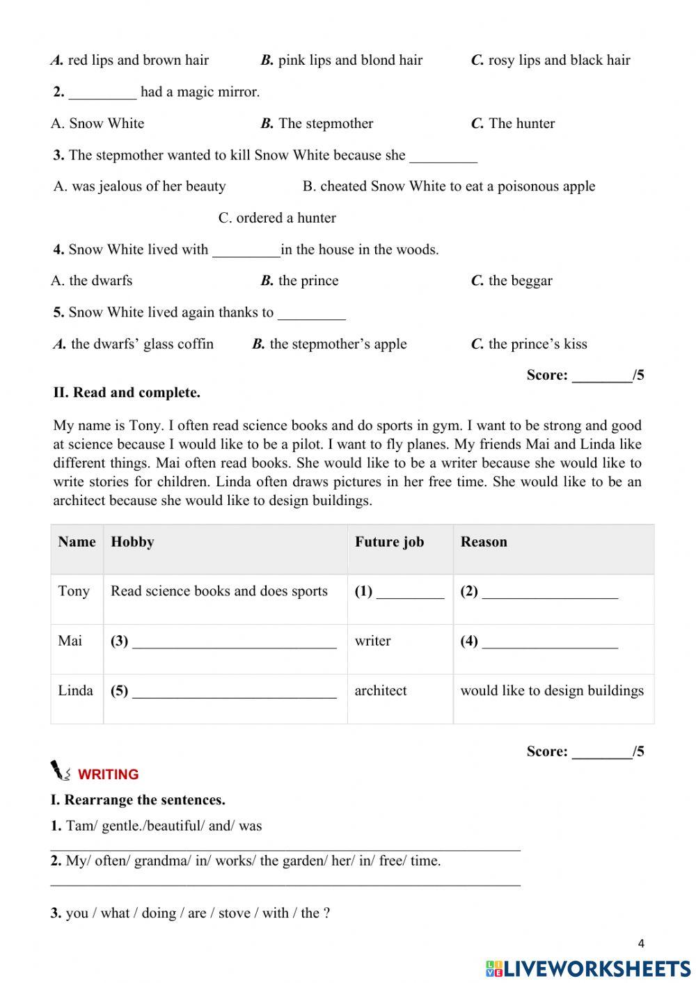 Big test 3 - grade 5