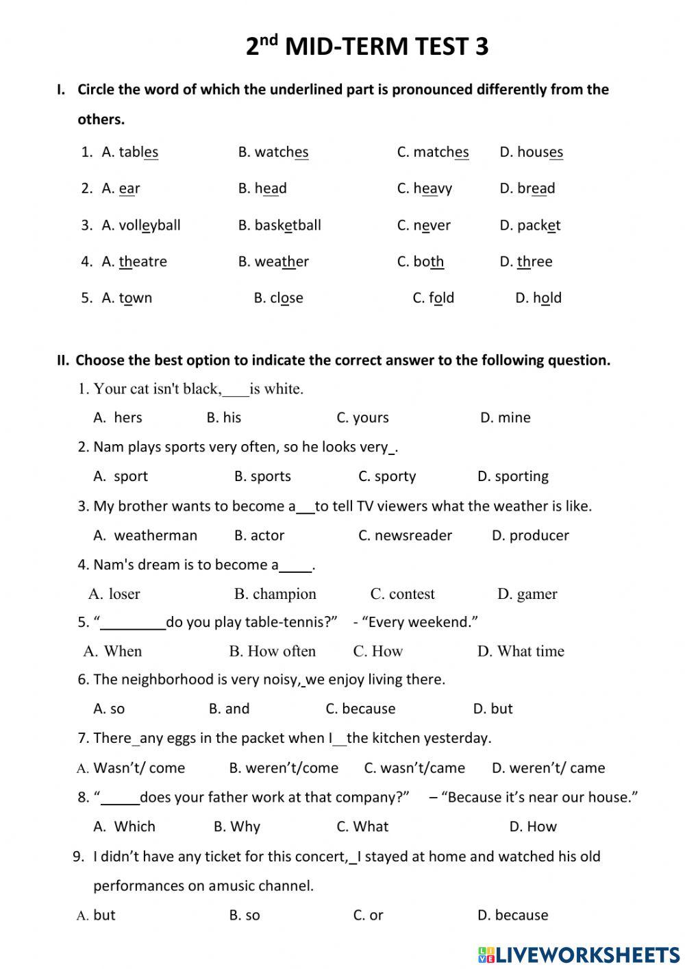 Gr6 2nd midterm test 3