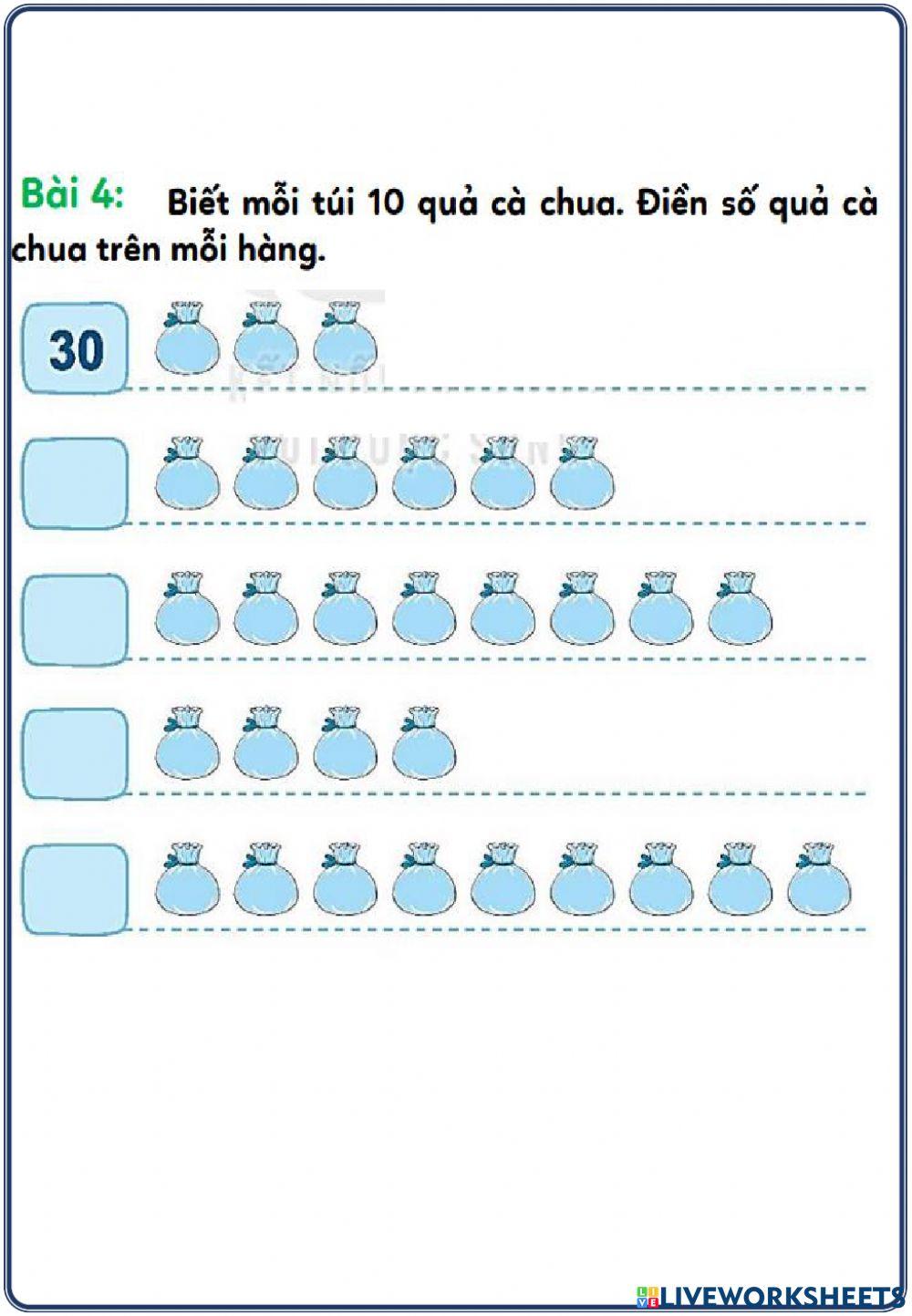 Pbt- số tròn chục