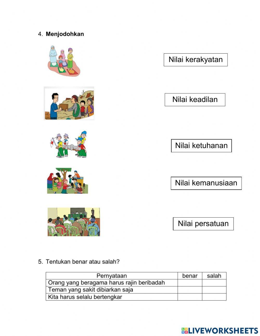 Nilai-Nilai Pancasila