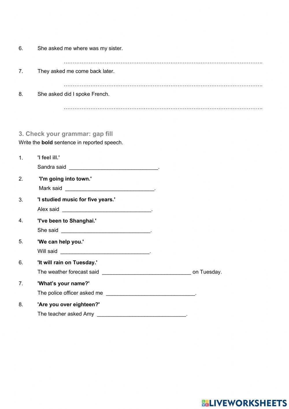 GEP6 - Reported Speech