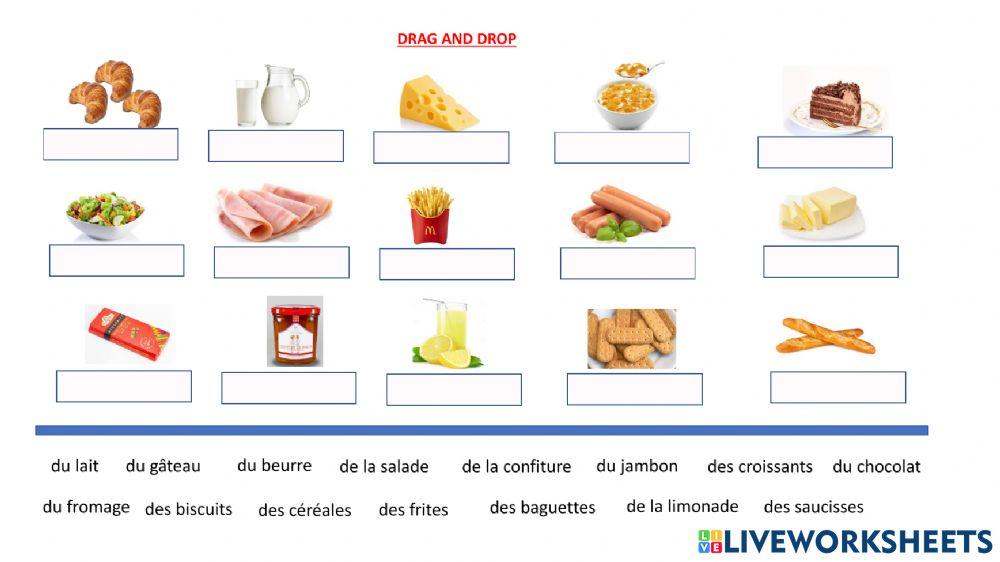 Les aliments exo 2 a Les aliments exo 2 a