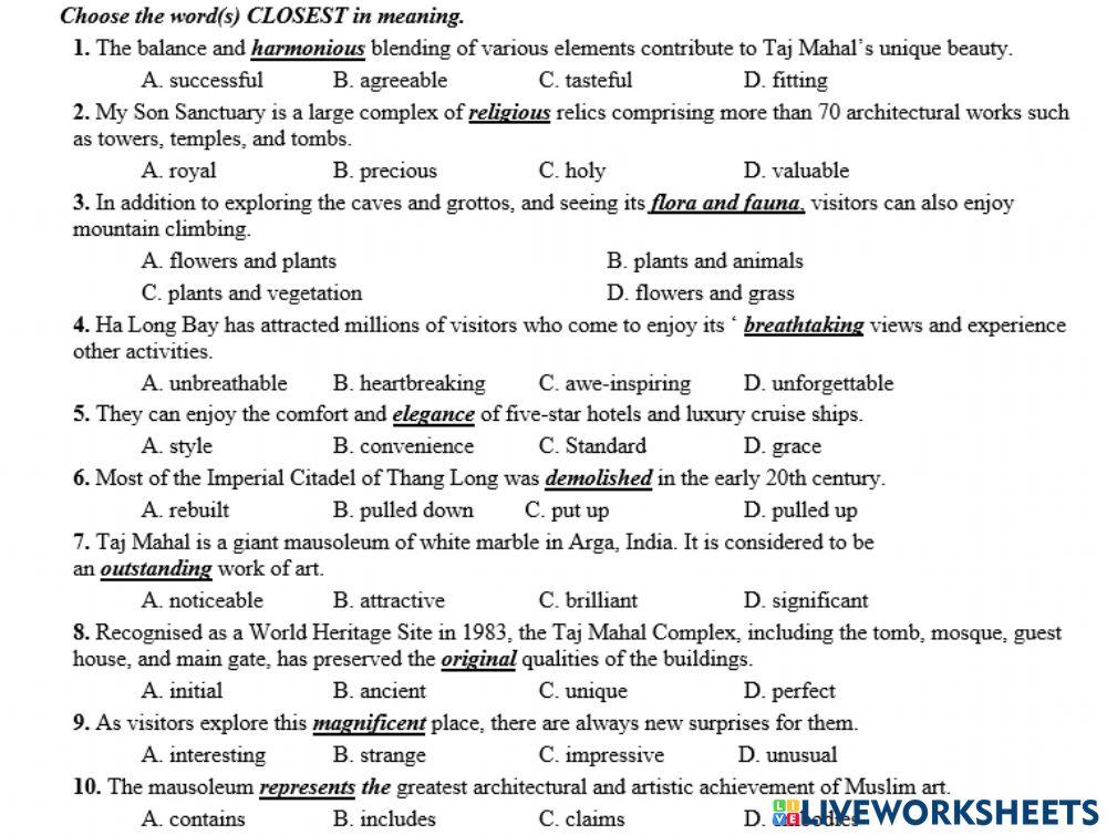 U8 dong nghia lop 11