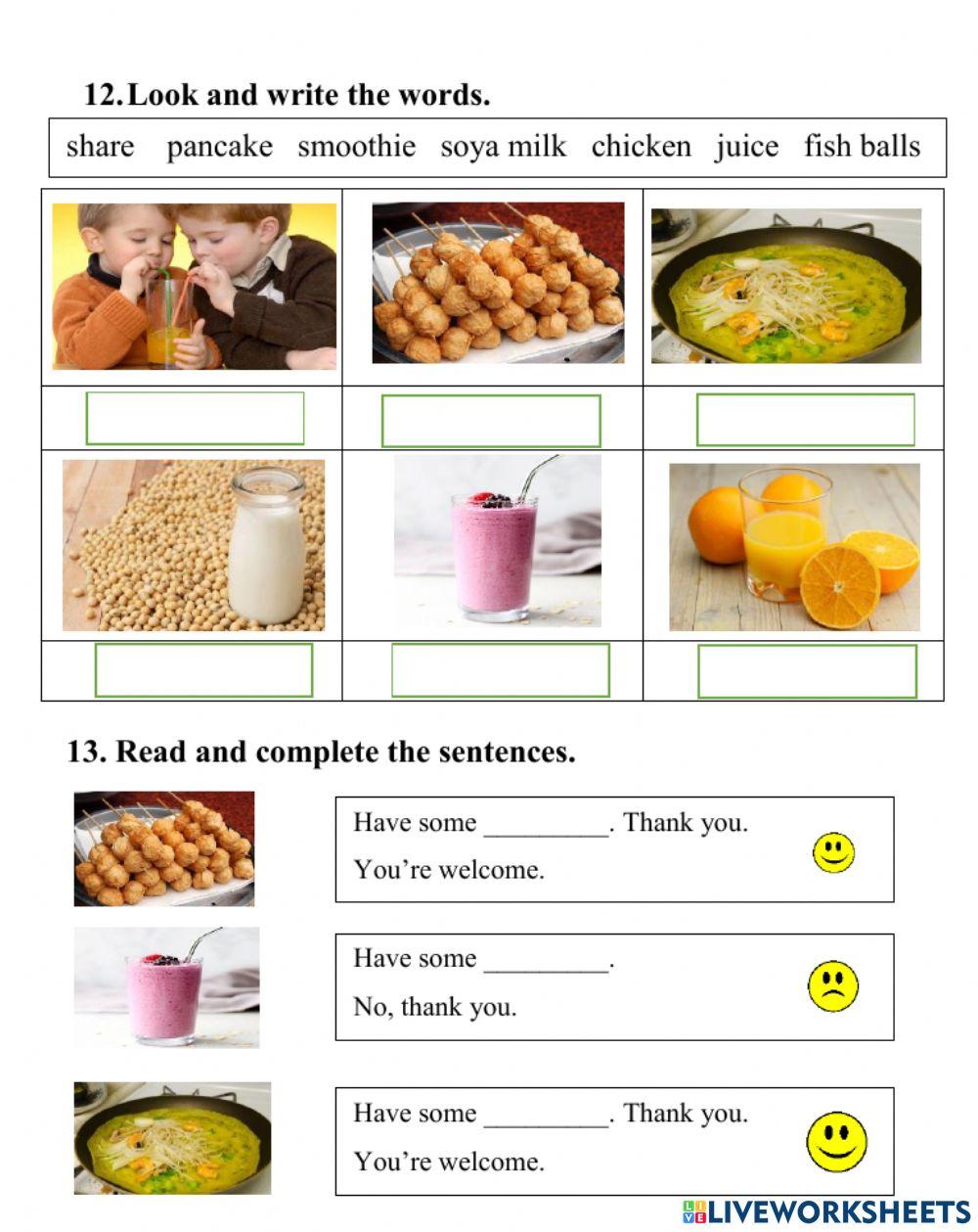 Theme 6 -food and drink