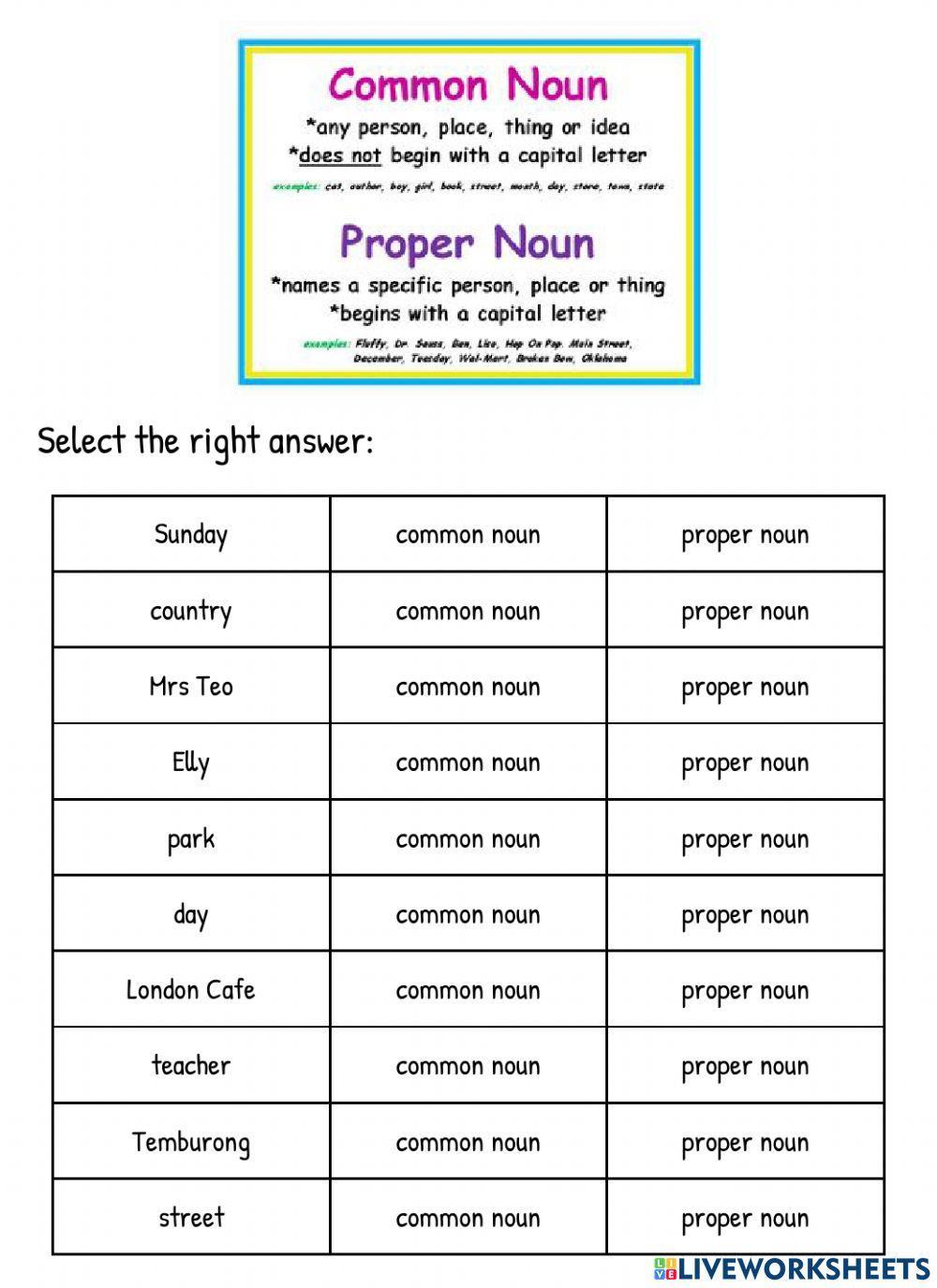 common-and-proper-noun-online-pdf-exercise-live-worksheets