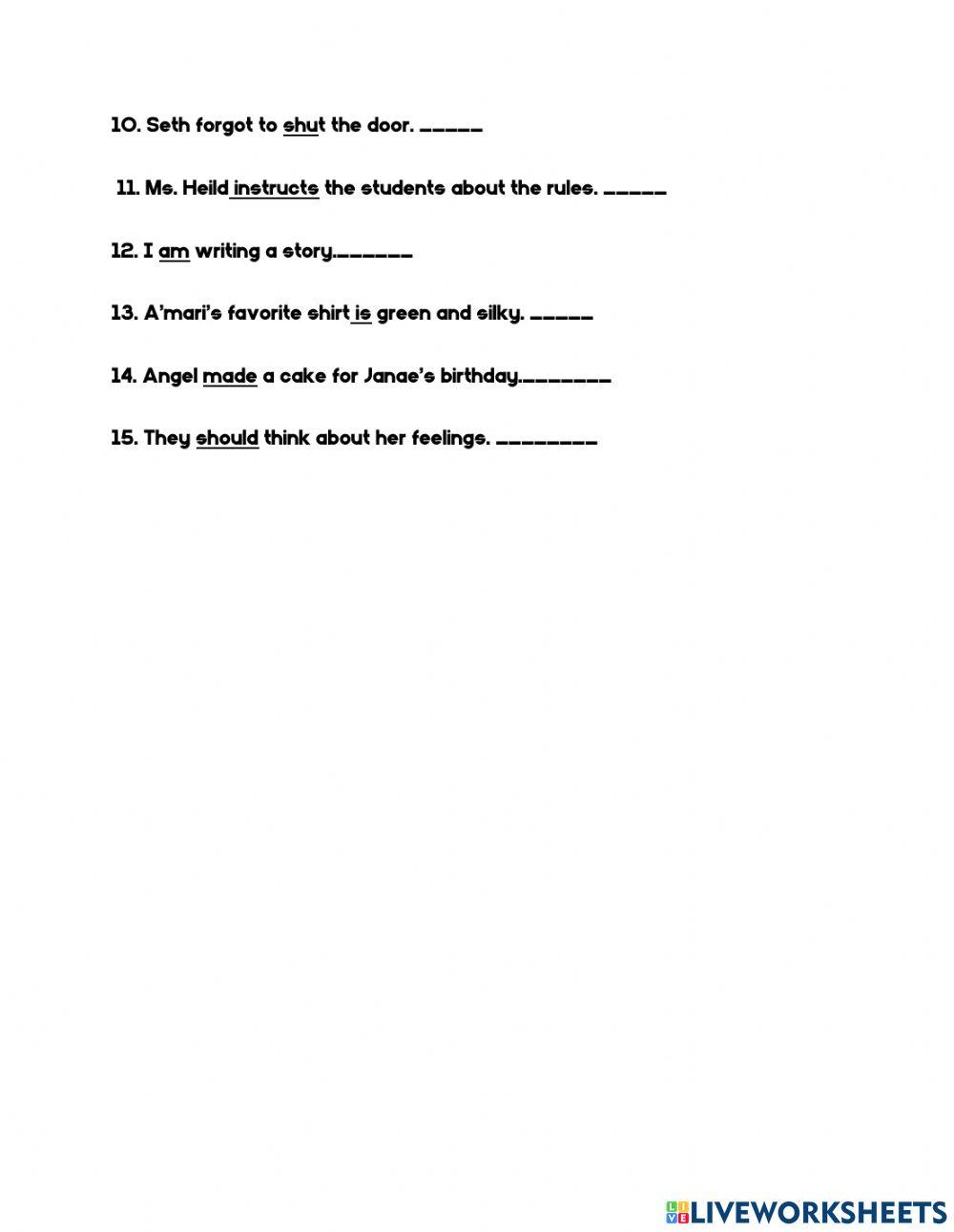 Grade 5- Action ,Linking and Helping Verbs 