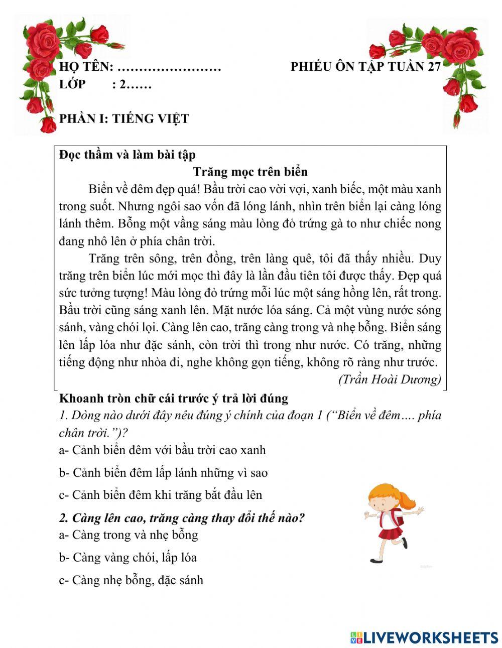 Bài tập cuối tuần 27