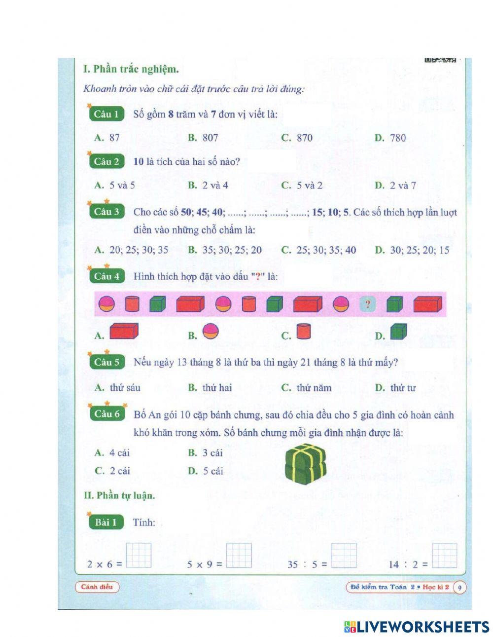 Bài tập cuối tuần 27