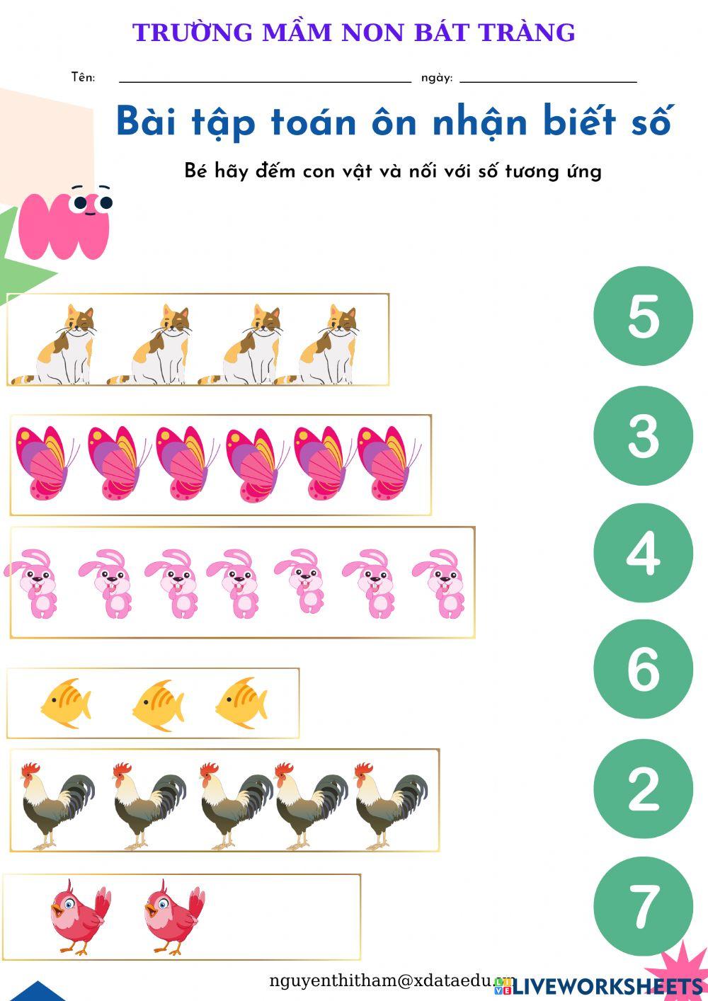 Bài tập ôn số lượng