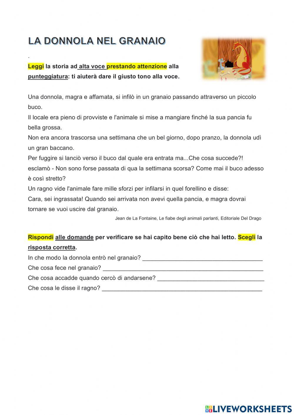 La donnola nel granaio