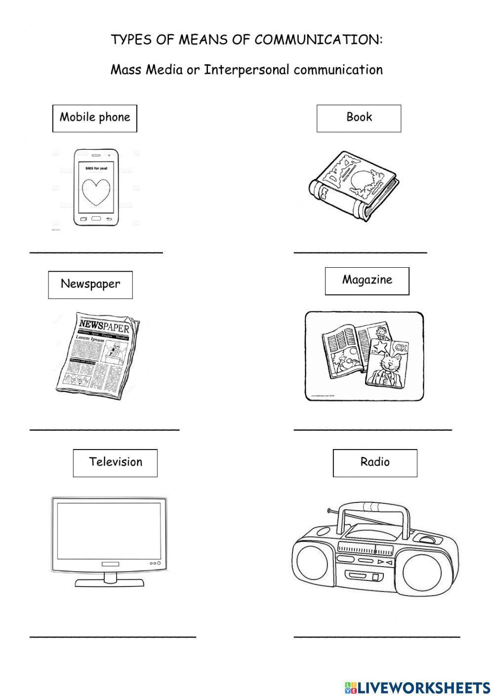 Means of communication Means of communication