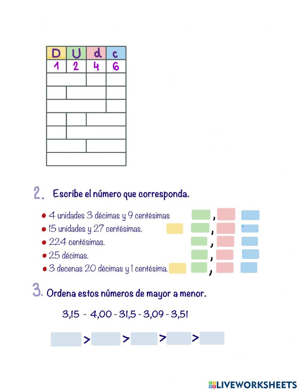 Números decimales (básico)