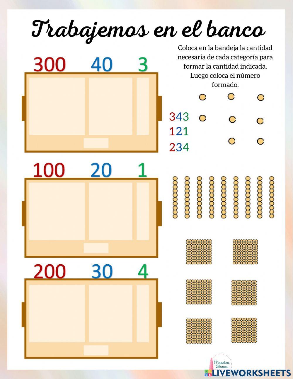 ¡Trabajemos en el banco!